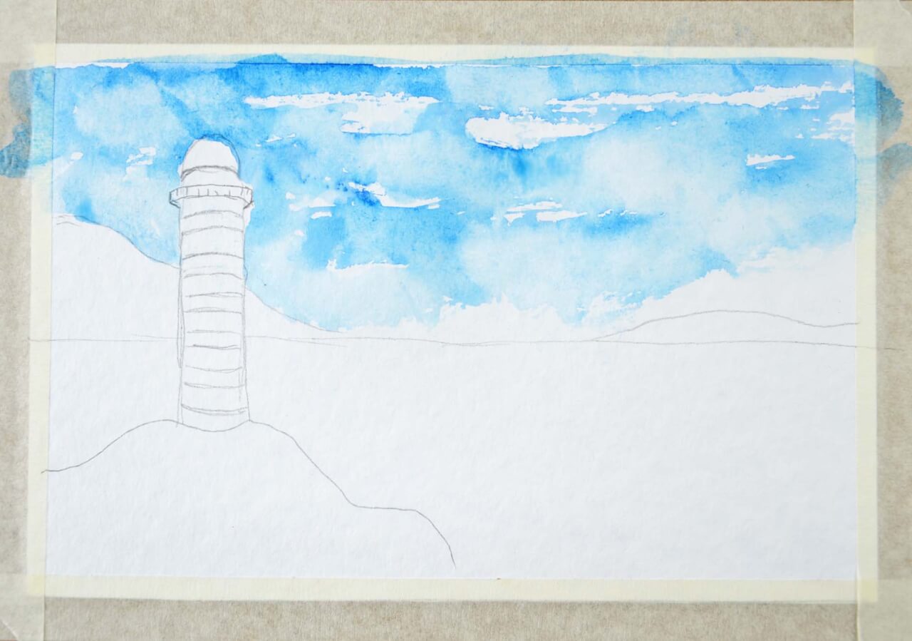 Aquarell Himmel