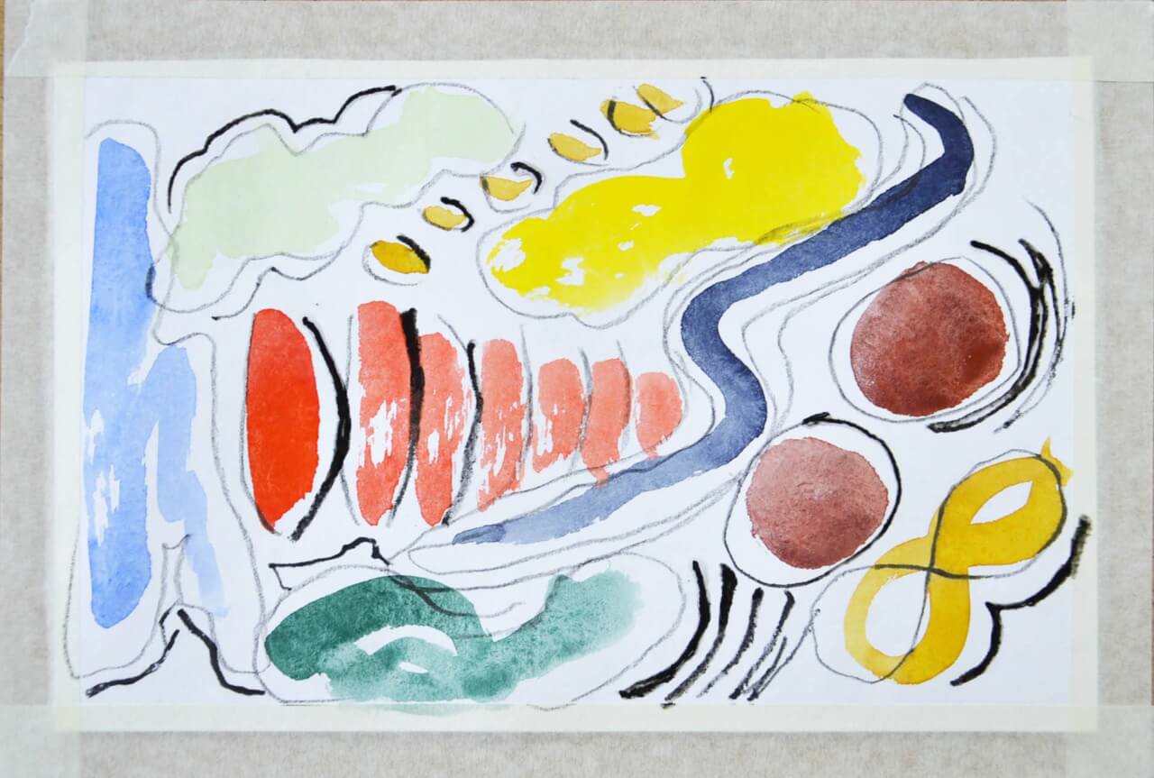 Aquarell freie Konturen